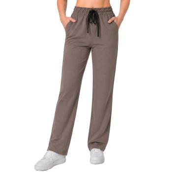 Spodnie medyczne proste klasyczne cappucino casual premium roz. S
